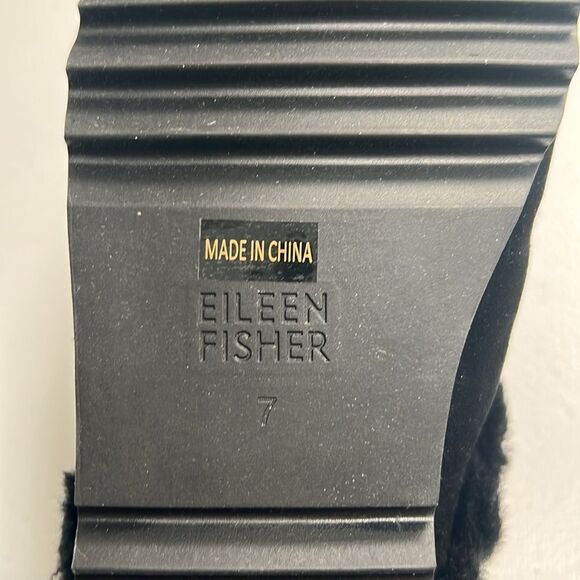 Eileen Fisher Frost Suede Mule Slipper - Picture 8 of 8